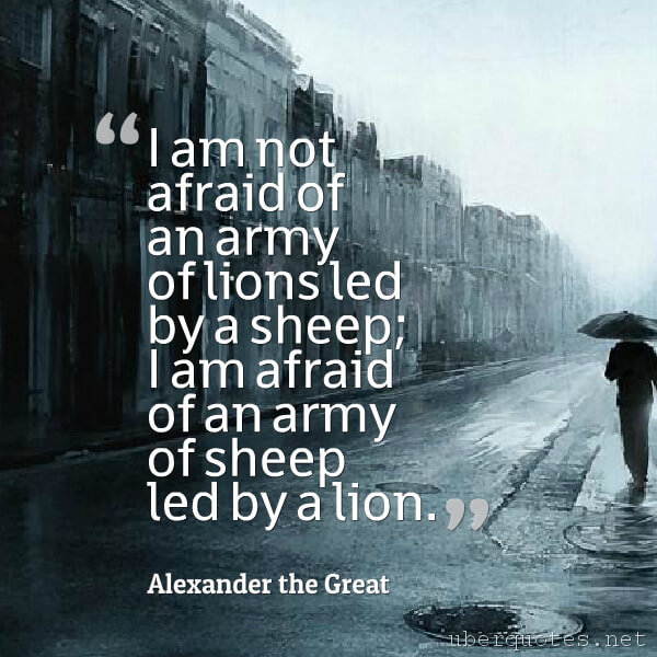 War quotes by Alexander the Great, UberQuotes