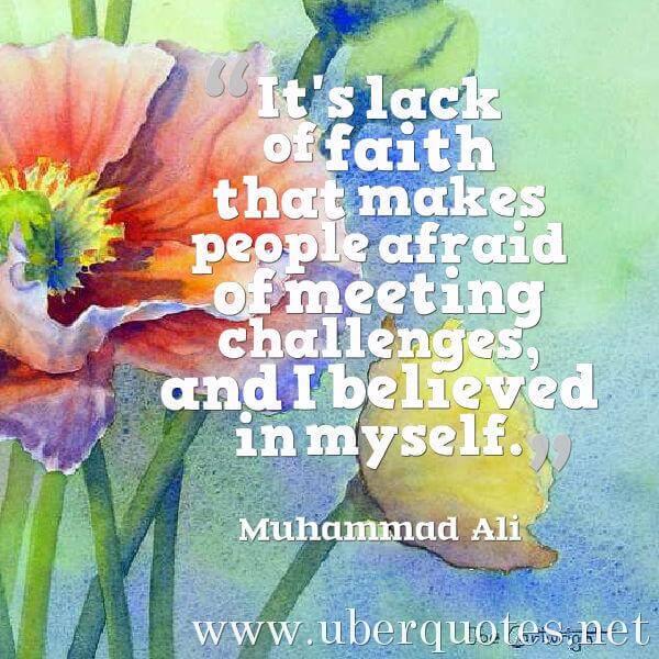 Faith quotes by Muhammad Ali, UberQuotes