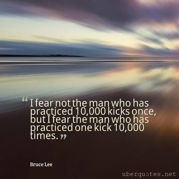 Fear quotes by Bruce Lee, UberQuotes