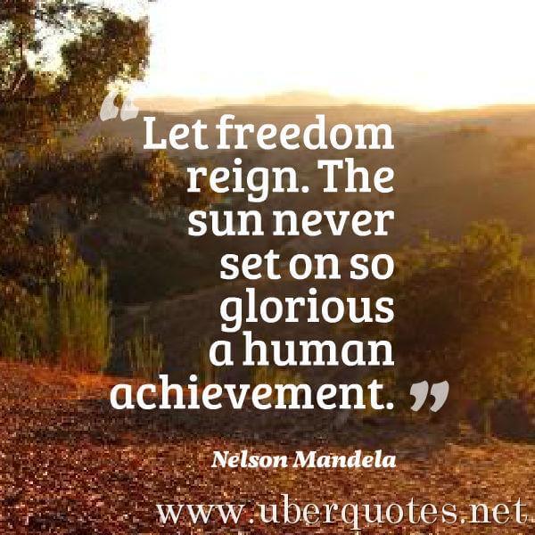 Freedom quotes by Nelson Mandela, UberQuotes