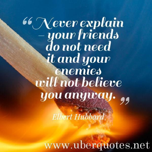 Friendship quotes by Elbert Hubbard, UberQuotes