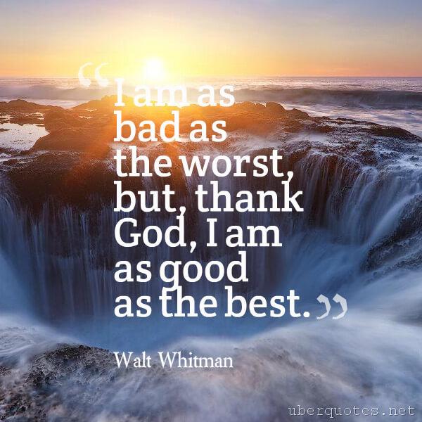 God quotes by Walt Whitman, Best quotes by Walt Whitman, Good quotes by Walt Whitman, UberQuotes