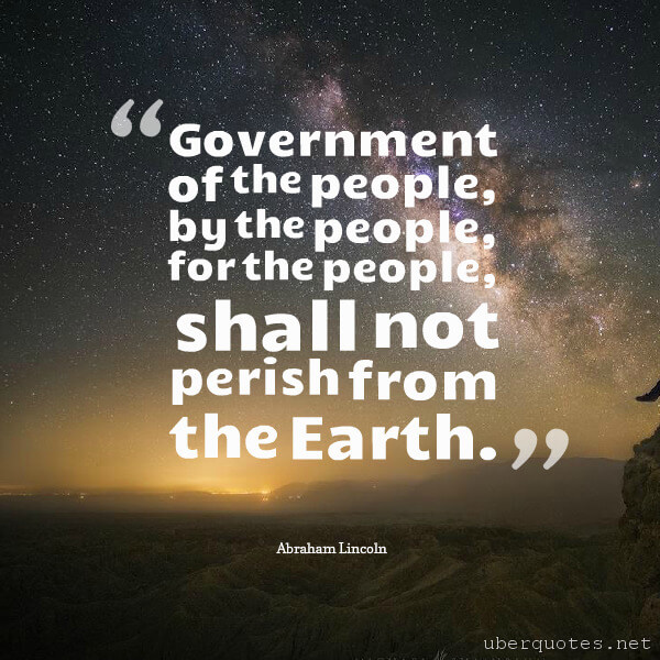 Government quotes by Abraham Lincoln, UberQuotes