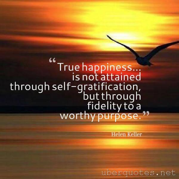 Happiness quotes by Helen Keller, UberQuotes