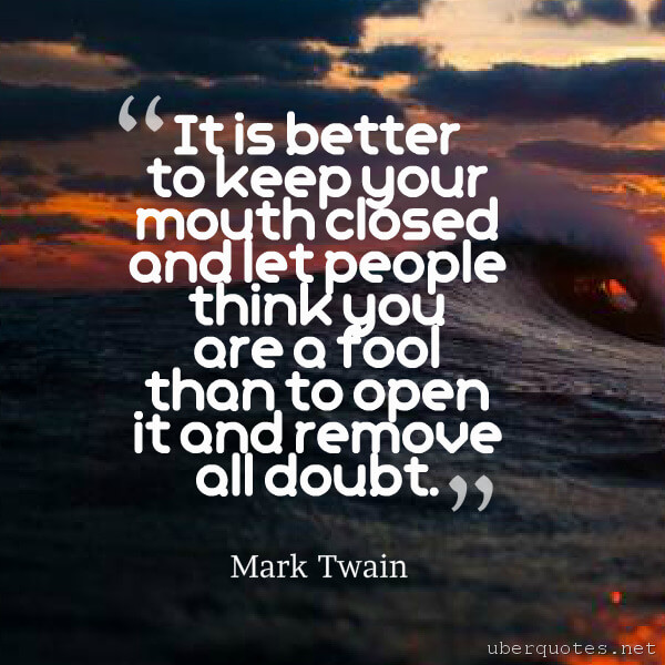 Intelligence quotes by Mark Twain, UberQuotes