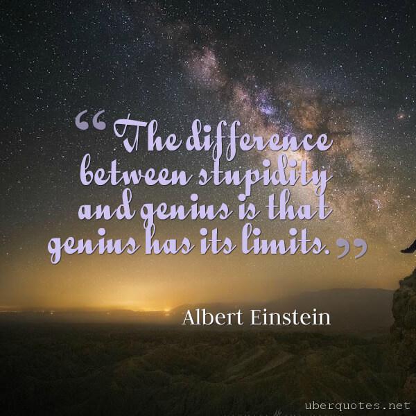 Intelligence quotes by Albert Einstein, UberQuotes