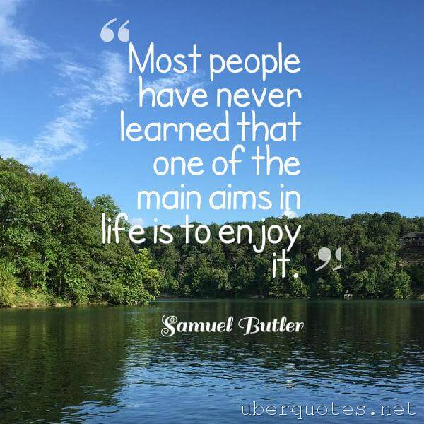 Life quotes by Samuel Butler, UberQuotes