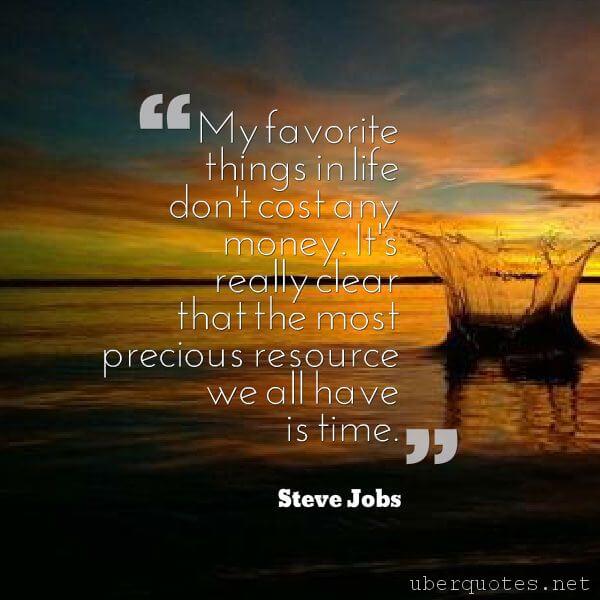 Life quotes by Steve Jobs, Time quotes by Steve Jobs, Money quotes by Steve Jobs, UberQuotes