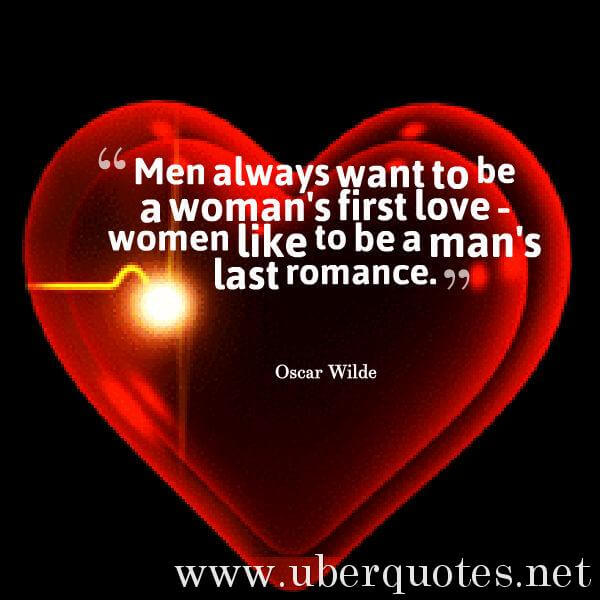 Love quotes by Oscar Wilde, Women quotes by Oscar Wilde, Men quotes by Oscar Wilde, UberQuotes