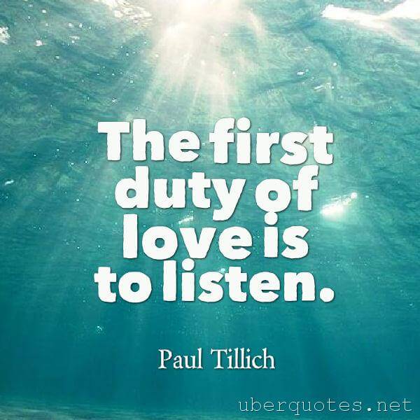 Love quotes by Paul Tillich, UberQuotes