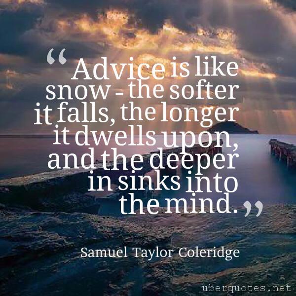 Love quotes by Samuel Taylor Coleridge, Life quotes by Samuel Taylor Coleridge, Work quotes by Samuel Taylor Coleridge, Time quotes by Samuel Taylor Coleridge, Intelligence quotes by Samuel Taylor Coleridge, Good quotes by Samuel Taylor Coleridge, UberQuotes