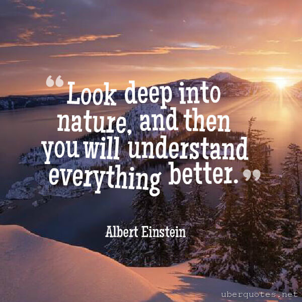 Nature quotes by Albert Einstein, UberQuotes