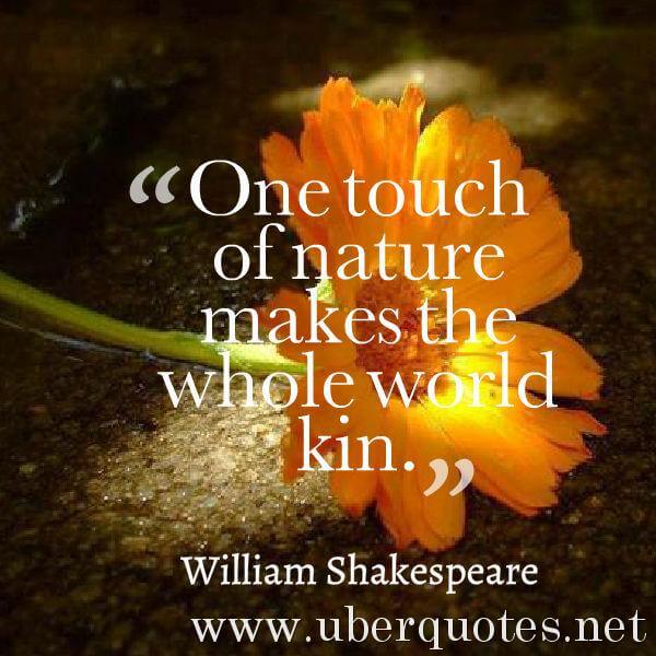 Nature quotes by William Shakespeare, UberQuotes