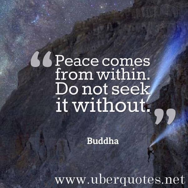 Peace quotes by Buddha, UberQuotes