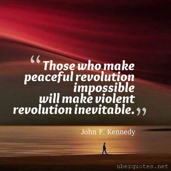 Peace quotes by John F. Kennedy, UberQuotes