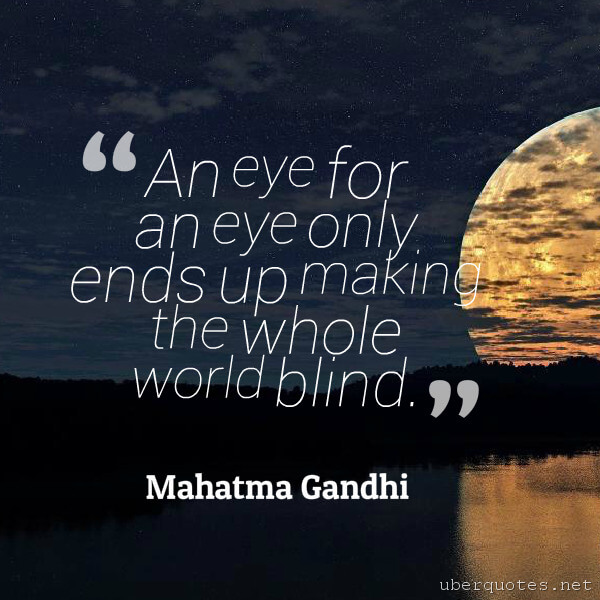 Peace quotes by Mahatma Gandhi, UberQuotes