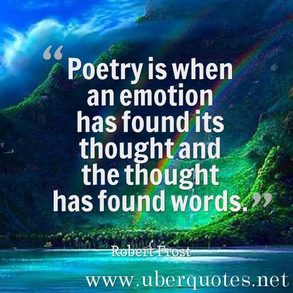 Poetry quotes by Robert Frost, UberQuotes